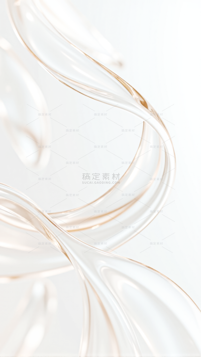背景系列白金色高级抽象曲线背景