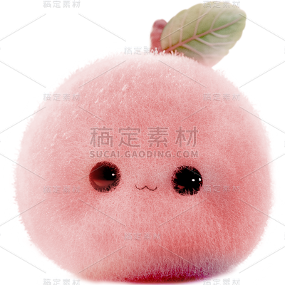 果蔬通用毛绒毛毡风水果元素贴纸 