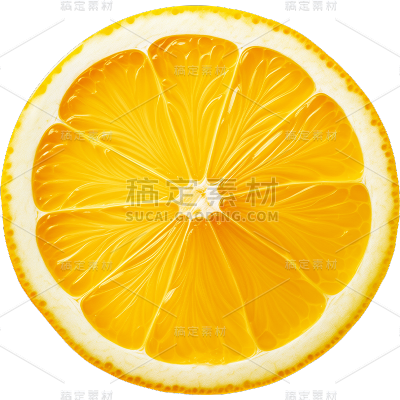 夏季果蔬通用柠檬片元素素材