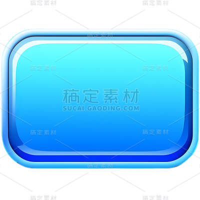 通用基础蓝色按钮免抠元素