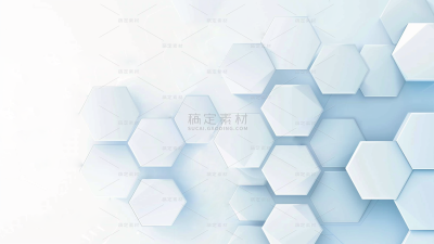 科技风通用科技几何六边形背景图片素材