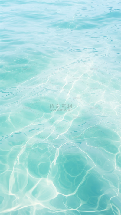夏天清新感光感海面波纹背景