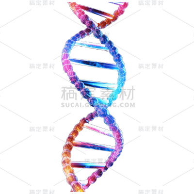3D基因系列彩色染色体贴纸
