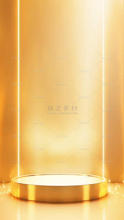 背景通用金色简约风展台光影图片素材