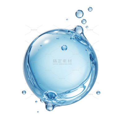 特效系列科技感Q弹水花水珠气泡元素