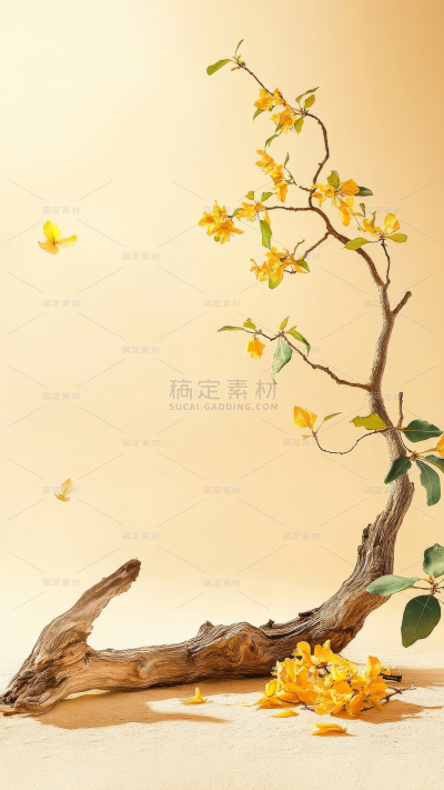中秋节写实桂花产品背景图片