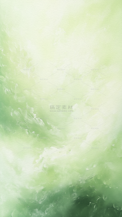 背景系列春日感绿色油画渐变背景