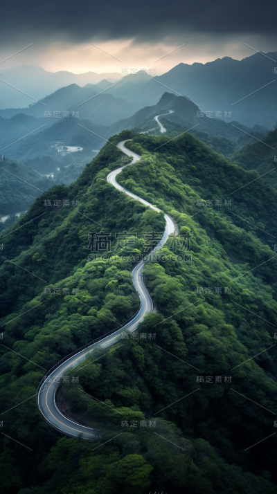 环山公路山峰山川风景