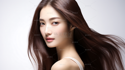 美发广告模特人像图片