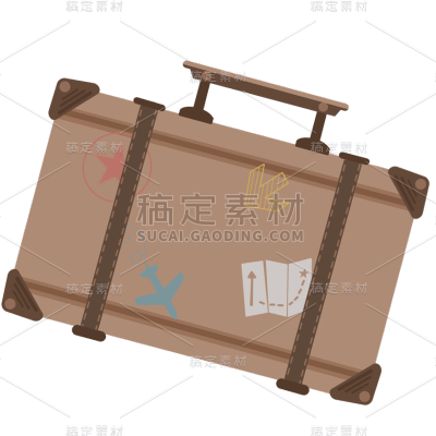 行李箱素材包元素贴纸