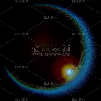 特效通用彩虹光晕元素素材