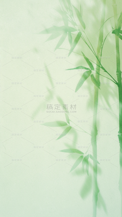 夏日中国风-竹子竹叶竹影模糊渐变背景图片