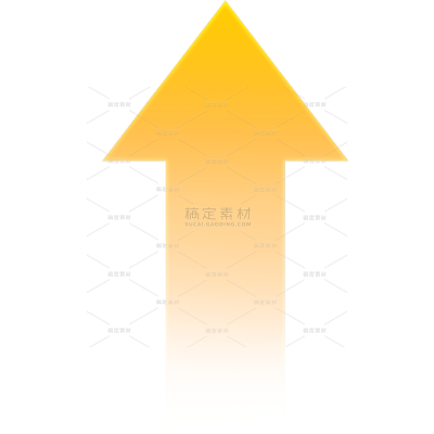 图标系列橙色渐变向上箭头元素(td)
