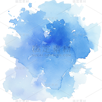 中国风通用彩色水墨元素素材