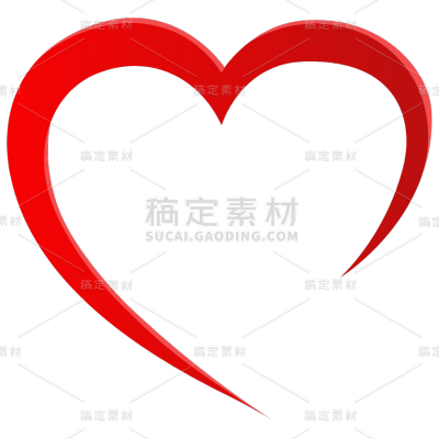 装饰系列简约描边爱心装饰图标（td）