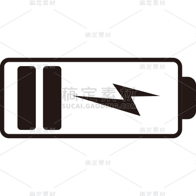 图标系列-通用-充电矢量图标贴纸