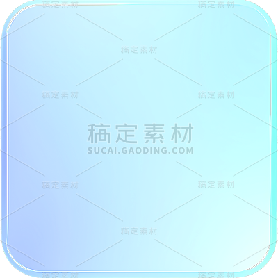 通用长方形玻璃几何装饰元素