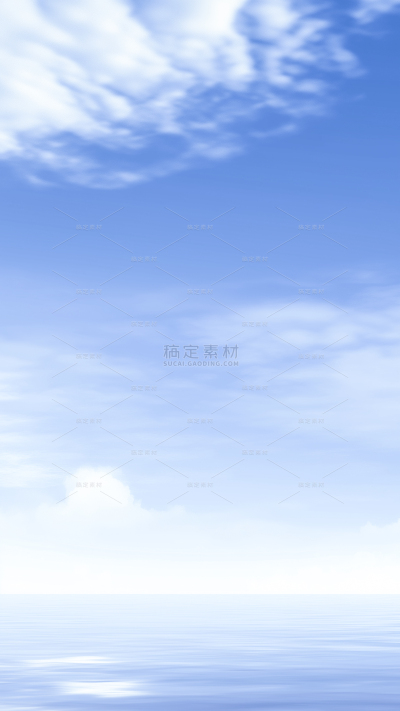 风光系列现代简约风蓝天海面