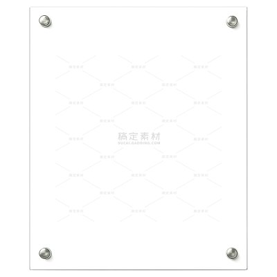边框系列写实感透明玻璃边框元素（td）