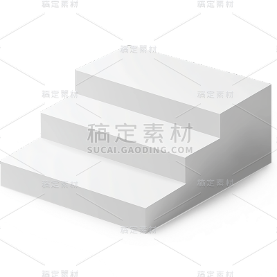建筑系列通用简约写实台阶元素素材