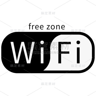 图标系列矢量简约手机WiFi功能图标（td）