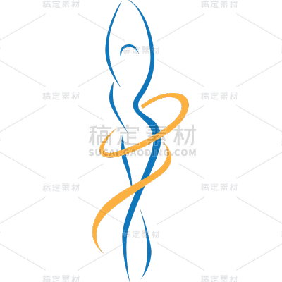 常规通用简约人物线条贴纸元素素材