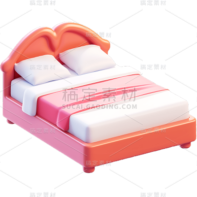 立体3D家居家具床元素