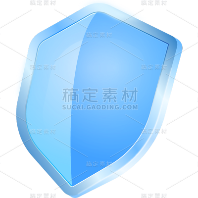 通用简约立体厚度盾形玻璃框元素