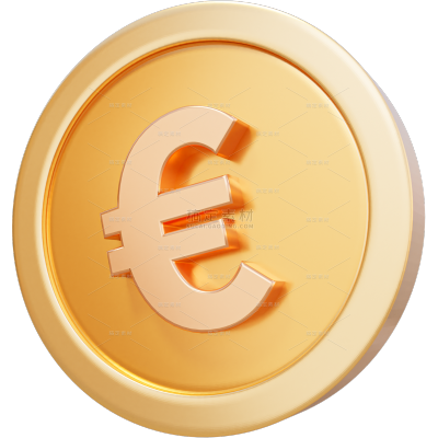 金融钱币符号金币贴纸