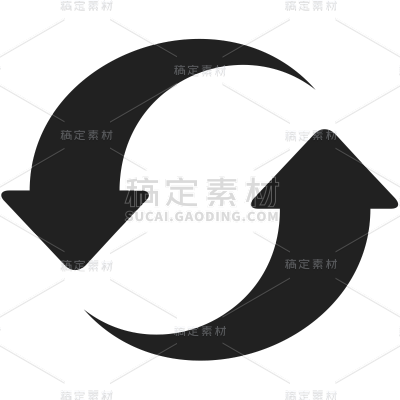 箭头元素黑色贴纸