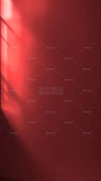 通用简约极简光影投影红色背景