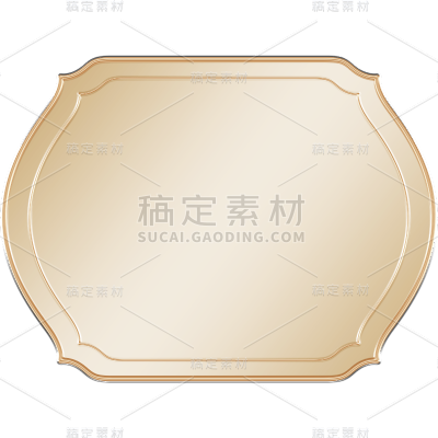 金色简约风电商边框文本框元素